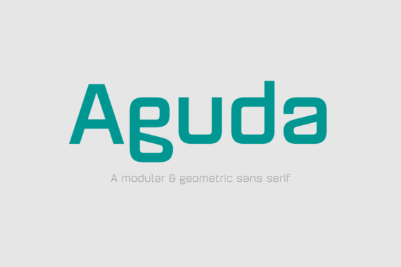 Aguda Family: A Modular Geometric Typeface Built for Clarity and Impact