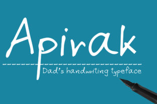 Apirak: A Handwriting Typeface That Brings Fountain Pen Warmth to Everyday Work