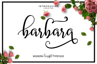 Barbara Script: A Modern Handwritten Calligraphy Font for Every Creator