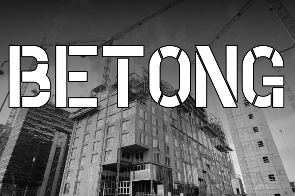 Betong: A Monospaced Stencil Font with Purpose