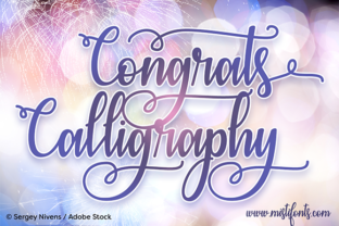 Congrats Calligraphy: A Festive Font That Brings Words to Life