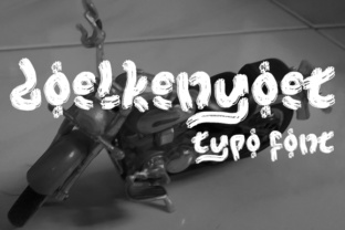Doelkenyoet: A Hand-Painted Brush Font for Authentic Design