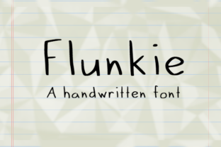 Flunkie: A Clean Handwritten Font for Everyday Creativity