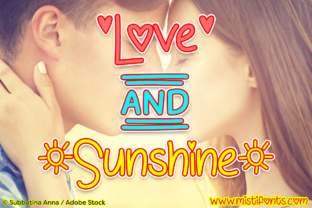 Love and Sunshine: A Handwritten Font for Craft and Design Projects