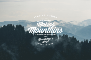 Making Mountains: A Textured Typeface That Brings Depth to Design